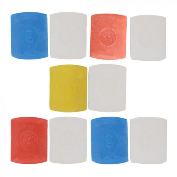 Kleermakerskrijt, wit + kleur